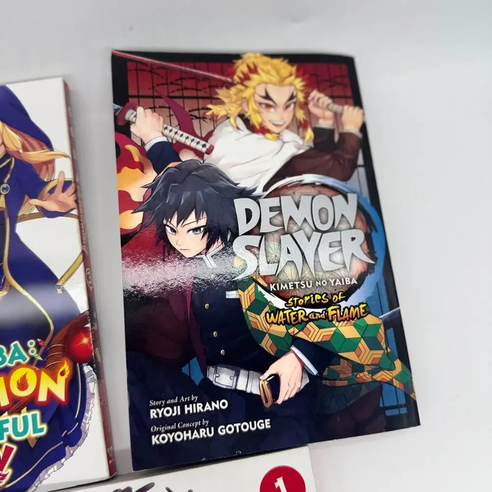 NEW Anime Manga Book Bundle (Demon Slayer & KonoSuba 3 Books)